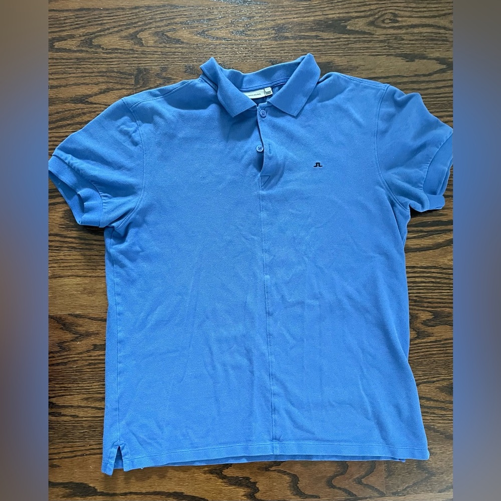 J. Lindeberg Black Polo Shirt. Size M